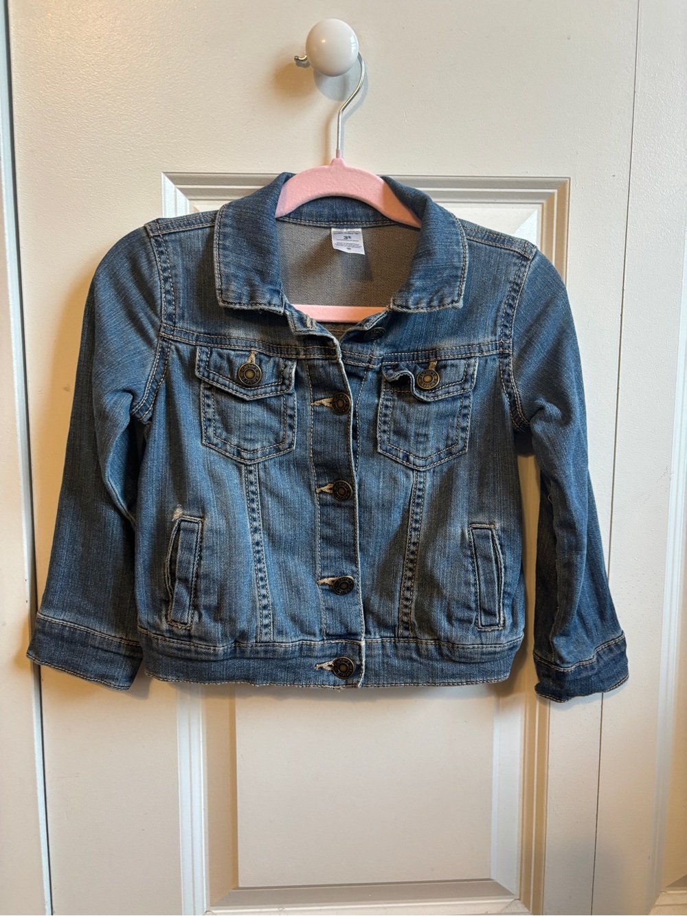 Carter's Girls Blue Denim Jacket with Button Front